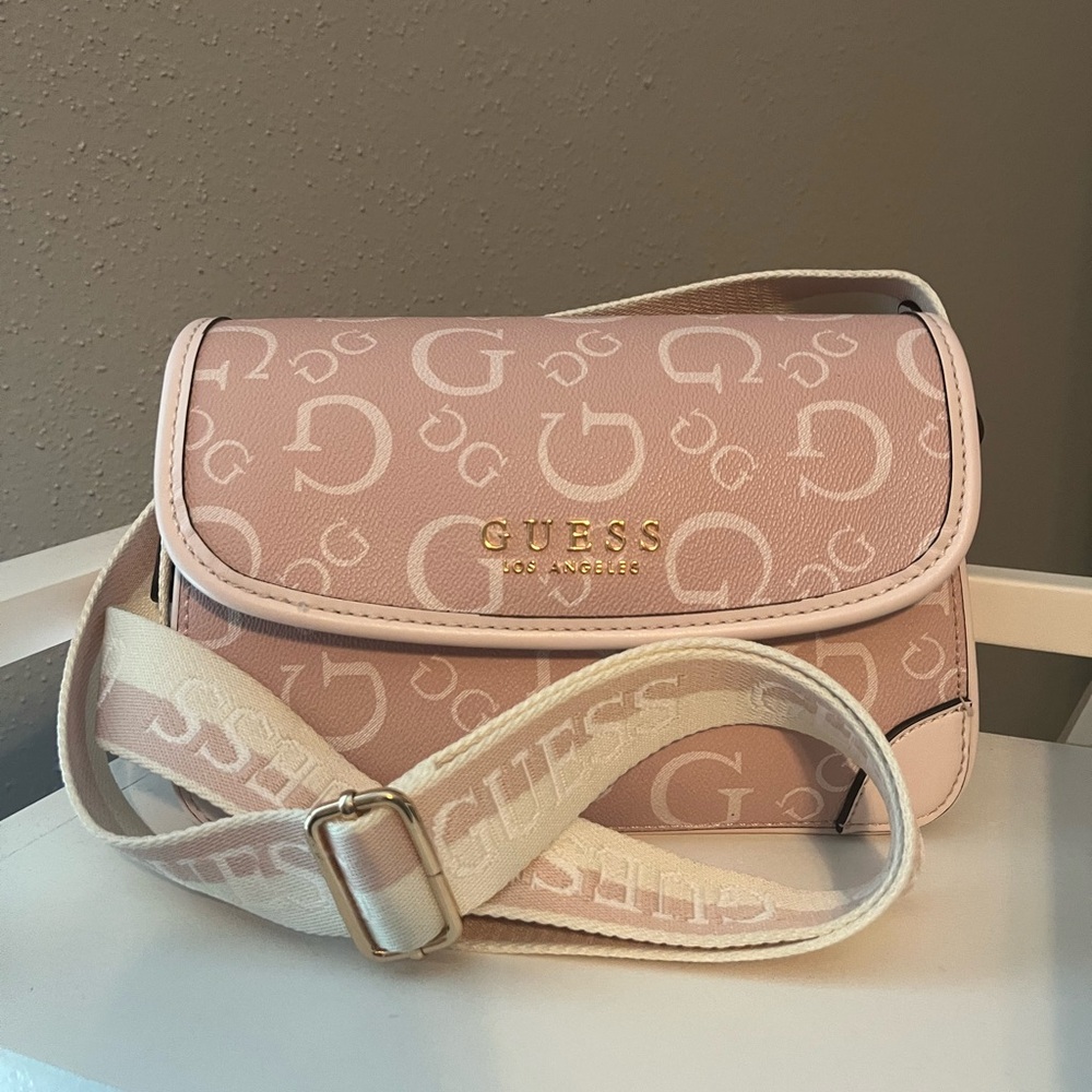 GUESS Blush Logo Crossbody Bag